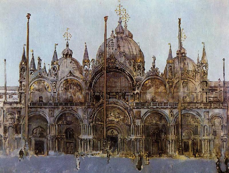Walter Sickert St Mark's Cathedral, Venice Germany oil painting art